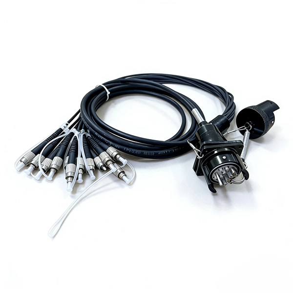 How much voltage is lost in the fiber optic panel 