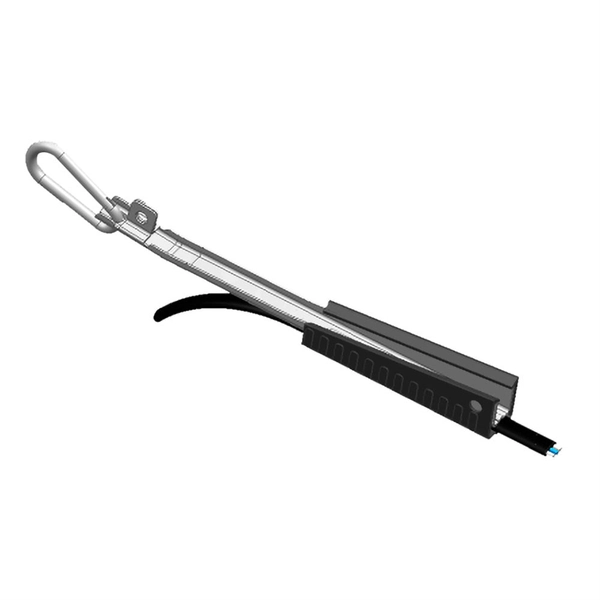 How far should the trapezoidal cable tray be from the wall 