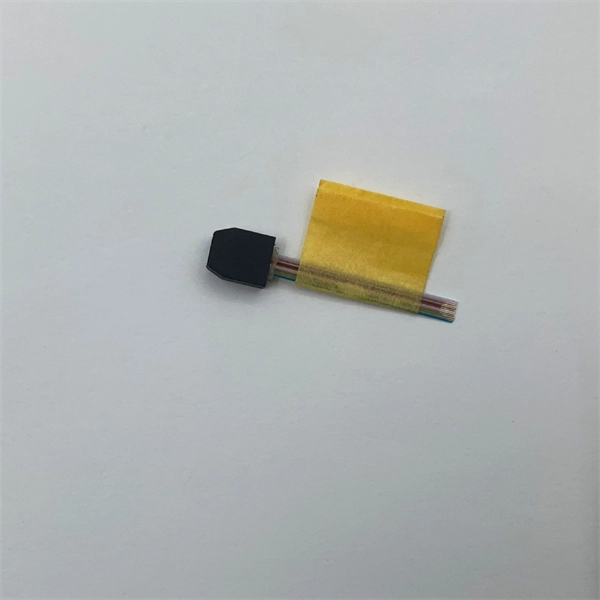 Fiber optic patch cord connected to bare fiber