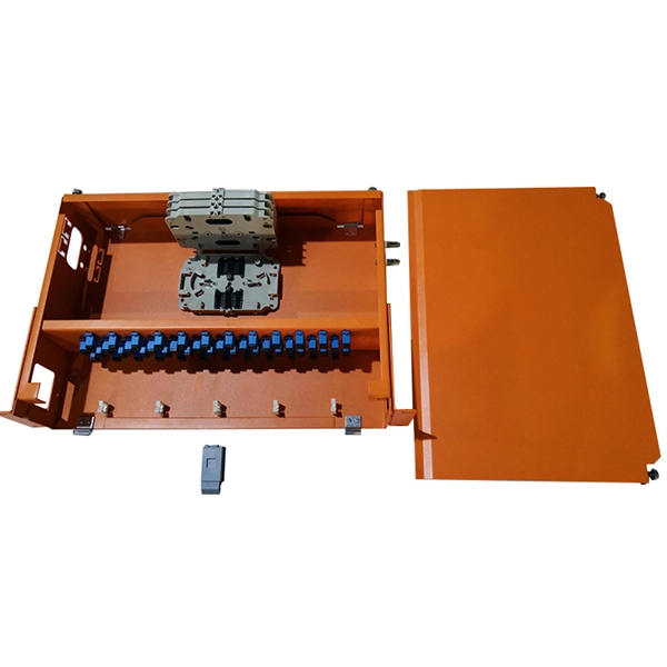 How to connect a 48-core fiber optic cable to the equipment room 